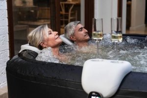 SPA ogrodowe MSpa Basen z hydromasażem dmuchane Portland 6 osób SPA Bąbelki 9