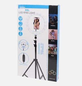 Lampa studyjna V-TAC Lampa pierścieniowa LED Ring V-TAC 10W fi255mm Statyw Pilot VT-45010 3200K-5500K 550lm 3