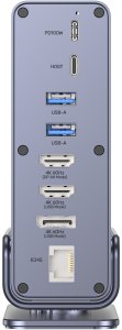Stacja/replikator Unitek Universal DisplayLink Triple 4K USB-C/Thunderbolt (D1135AGY01) 3