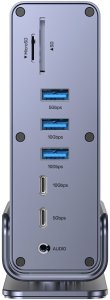 Stacja/replikator Unitek Universal DisplayLink Triple 4K USB-C/Thunderbolt (D1135AGY01) 4