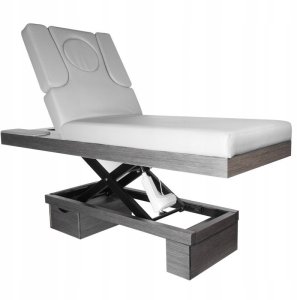 Activeshop Spa leżanka kosmetyczna Azzurro 815B świecąca szara wood podgrzewana 4