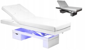 Activeshop Spa leżanka kosmetyczna Azzurro 815B świecąca szara wood podgrzewana 6