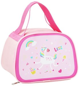 Lean Termiczna Izolacyjna Śniadaniowa Lunch Bag Różowa Jednorożec 23cm 2