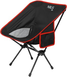 Nils Extreme NC3320 KRZESŁO SKŁADANE ULTRALIGHT CZARNE NILS CAMP              4