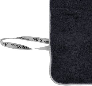 Nils Extreme NAR14 RĘCZNIK Z MIKROFIBRY FROTTE CZARNY 160X80cm NILS AQUA 5