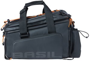 Basil Torba na bagażnik BASIL MILES TARPAULIN TRUNKBAG XL PRO 9-36L, 100% wodoodporna black orange (bez płytki mocującej) (NEW 2024) 2