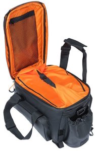 Basil Torba na bagażnik BASIL MILES TARPAULIN TRUNKBAG XL PRO 9-36L, 100% wodoodporna black orange (bez płytki mocującej) (NEW 2024) 4
