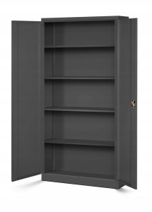 Diablo Chairs Abschließbarer Aktenschrank für Büro JAN, 900 x 1850 x 400 mm, anthrazit 4