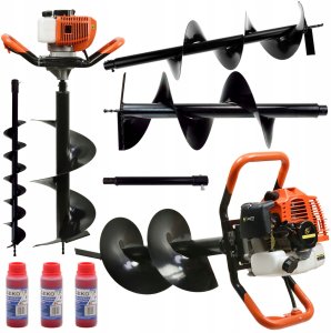 John Gardener Świder spalinowy + wiertła(10cm,20cm,30cm) + adapter 50cm (1/2) 10
