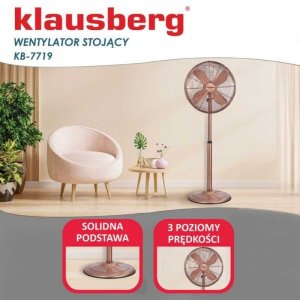 Wentylator Klausberg WENTYLATOR WIATRAK PODŁOGOWY KLAUSBERG KB-7719 15