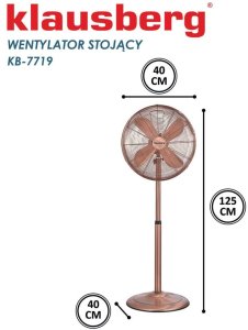 Wentylator Klausberg WENTYLATOR WIATRAK PODŁOGOWY KLAUSBERG KB-7719 6