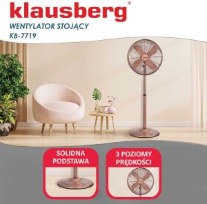 Wentylator Klausberg WENTYLATOR WIATRAK PODŁOGOWY KLAUSBERG KB-7719 7