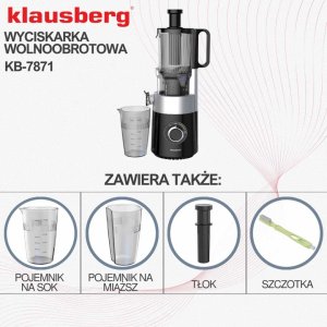 Wyciskarka wolnoobrotowa Klausberg KB-7871 5
