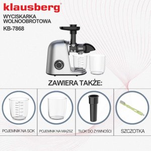 Wyciskarka wolnoobrotowa Klausberg KB-7868 8