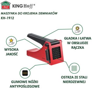 KingHoff MASZYNKA DO KROJENIA FRYTEK warzyw KINGHOFF KH-1912 3