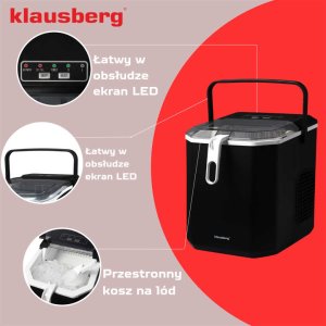 Kostkarka do lodu Klausberg AUTOMATYCZNA KOSTKARKA DO LODU 1,2L 100W KLAUSBERG KB-7883 7