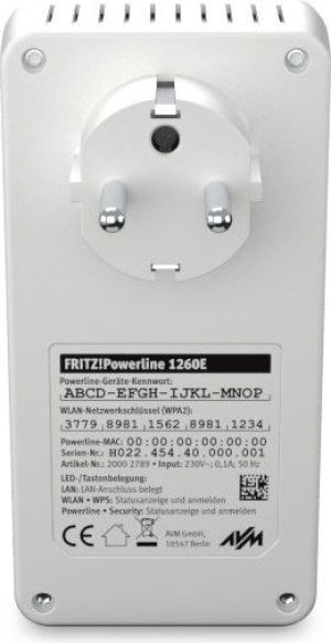 Adapter powerline AVM FRITZ! 1260E (20002789) 7