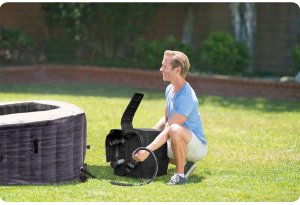 SPA ogrodowe Intex Dmuchane SPA z hydromasażem 4 osobowe INTEX 28450 + Generator chloru 11