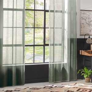 Atmosphera NET CURTAIN MOLY 135X240 RINGS CELADON D 3