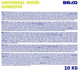 Briko UNIVERSAL WOOD PVA GLUE BRIKO (10 KG) 2