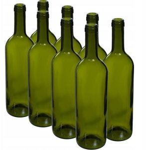Browin BOTTLE GLASS 0.75L SET OLIV NO CAP 8PCS 4
