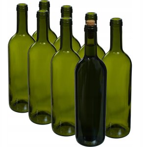 Browin BOTTLE GLASS 0.75L SET OLIV NO CAP 8PCS 5