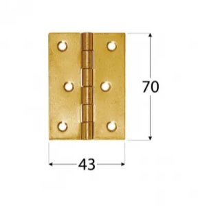 Domax HINGE PLAIT ZS 70. 70X43X1.0 MM 2