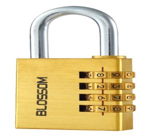 Blossom HANGING BRASS CODE LOCK NL11 28X4 6/72 2