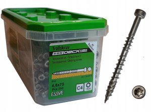 Essve TERRACE SCREWS ESS T20 MAX 4.8X75 CS 250 2