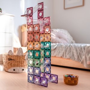 DK CONNETIX Pastel Ball Run Pack 106 el kulodrom magnetyczny 3+ 4