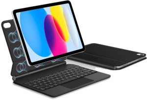 4kom.pl Etui Tech-Protect SmartCase Magnetic + Keyboard Apple iPad 10.9" 2022 / 11" 2025 Black 4