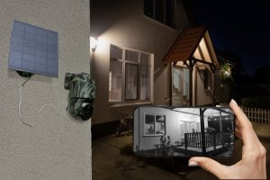 Kamera IP Technaxx Technaxx 4G PT Dome TX-290 with solar panel, IP security camera, Outdoor, Wired, Wall, Black, Green, Dome 8