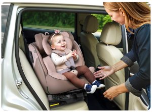 Fotelik samochodowy Nukido Fotelik samochodowy Aero Line beżowy 0-36 kg ISOFIX 14