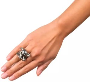 Boland Traciks Boland 00643, Fancy dress ring, Adult, Any gender, Iron, Silver, 85 g 4
