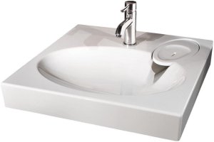 Umywalka Ideal Standard WASHBASIN CLARO+SIPHON+HANGERS 60X60CM 3