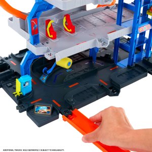 Hot Wheels Mega Garaż GIGAPĘTLA Tor wyścigowy + auto JBM74 2