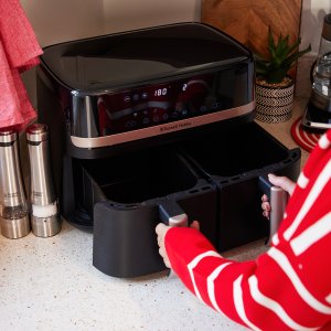 Frytkownica beztłuszczowa Russell Hobbs Airfryer 27680-56/RH Satisfry Dual Basket Air Fry 10