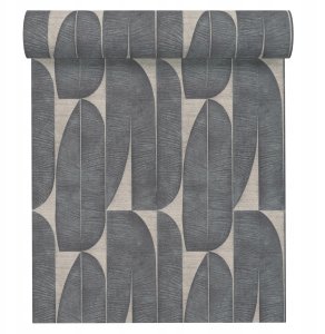 Vipro Group WALLPAPER 396583 GREY LEAVES (12) 7