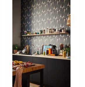 Vipro Group WALLPAPER 396583 GREY LEAVES (12) 8