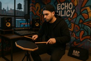 V-TONE PD8 BK pad perkusyjny do ćwiczeń 8 cali cza 2