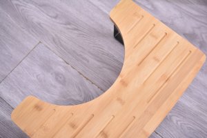 Podnóżek TOALETOWY WC Podest TABORET Łazienkowy ANTYPOŚLIZGOWY DREWNIANY 11