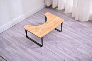Podnóżek TOALETOWY WC Podest TABORET Łazienkowy ANTYPOŚLIZGOWY DREWNIANY 3