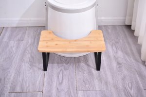 Podnóżek TOALETOWY WC Podest TABORET Łazienkowy ANTYPOŚLIZGOWY DREWNIANY 7