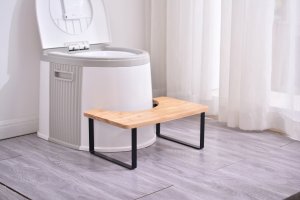 Podnóżek TOALETOWY WC Podest TABORET Łazienkowy ANTYPOŚLIZGOWY DREWNIANY 8