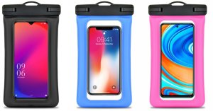 Etui wodoodporne uniwersalne z plastikowym zamknięciem AIRBAG czarne 3