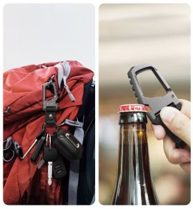 Breloczek IMPACTO GIFTS TECH-PROTECT SLIDELOCK CARABINER KEYCHAIN GUNMETAL 4