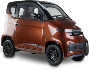 Czterokołowiec lekki, skuter elektryczny zabudowany z dachem MICRO CAR BILI BIKE SIGMA 4 LIT LiFePO4 brązowy ciemne wnętrze 2