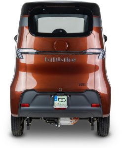 Czterokołowiec lekki, skuter elektryczny zabudowany z dachem MICRO CAR BILI BIKE SIGMA 4 LIT LiFePO4 brązowy ciemne wnętrze 4