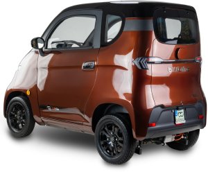 Czterokołowiec lekki, skuter elektryczny zabudowany z dachem MICRO CAR BILI BIKE SIGMA 4 LIT LiFePO4 brązowy ciemne wnętrze 6