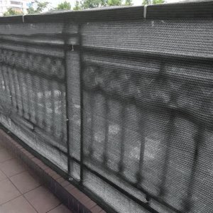 Heckermann Zestaw Osłona balkonowa 0,8x5m - Szara + Opaski zaciskowe 50szt - Szare 3